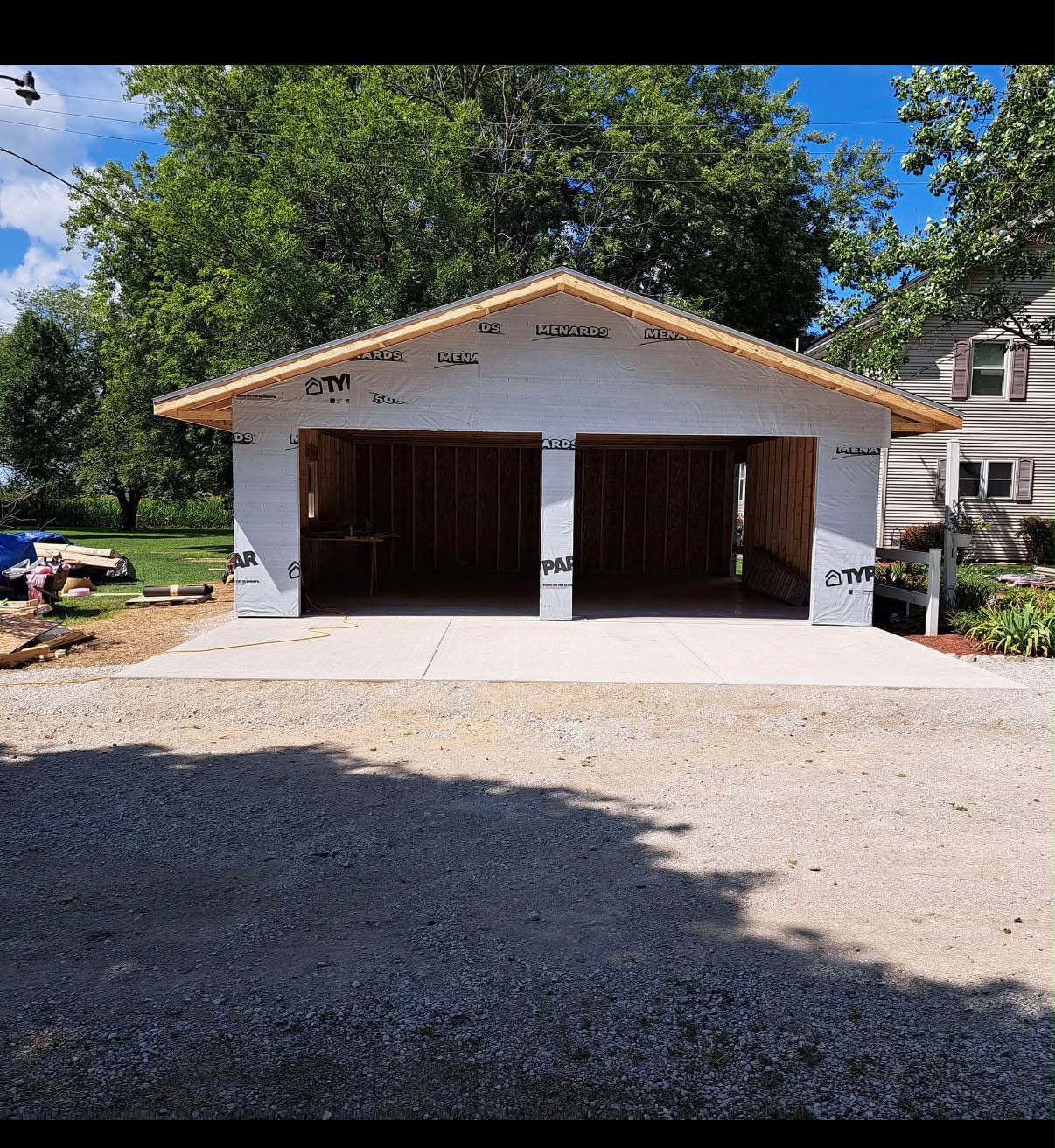 Detached Garage Framing