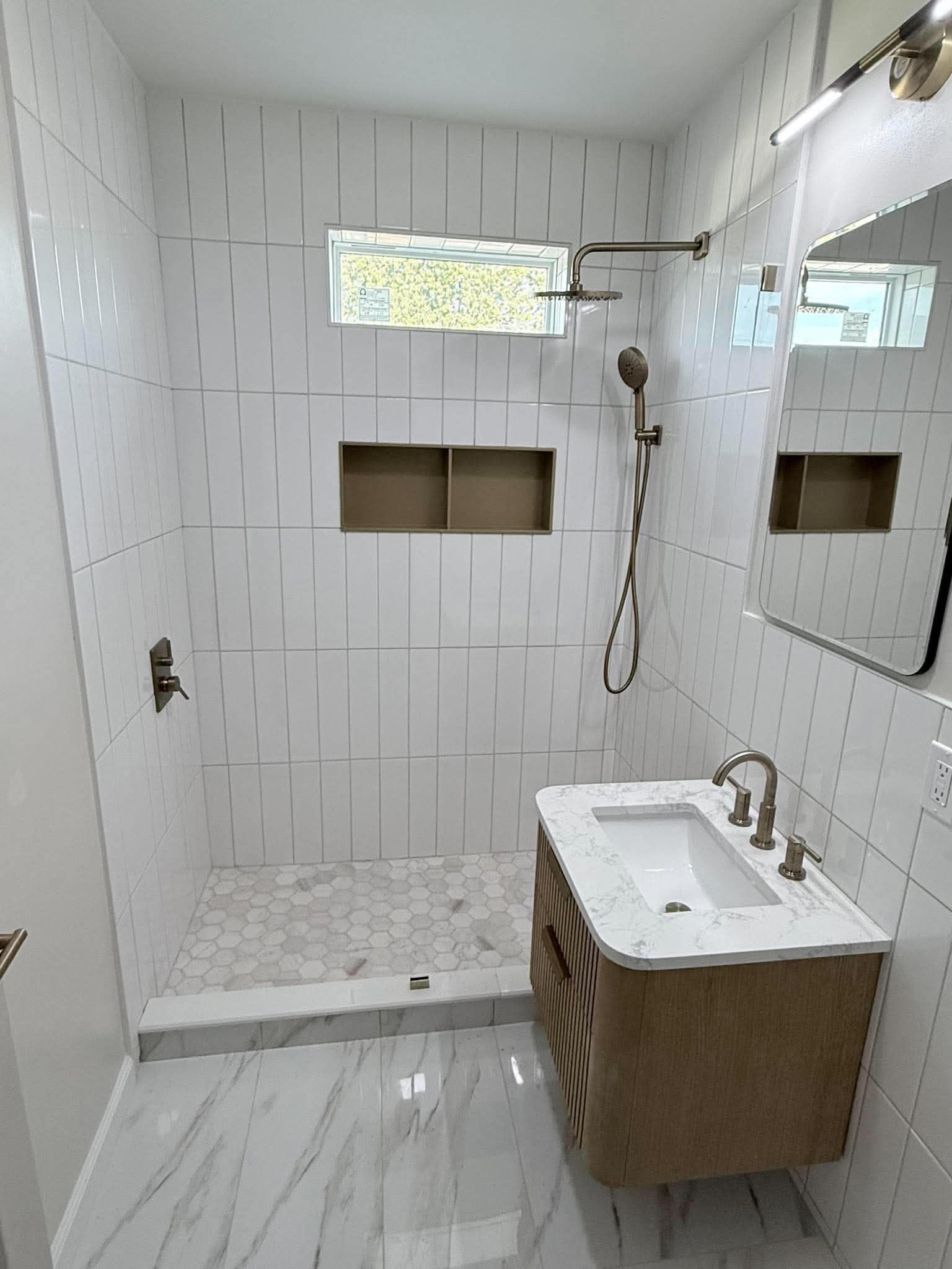 Vertical Tile Shower